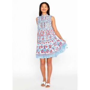 BELLA TU Fiona Short Tier Dress, Poppy